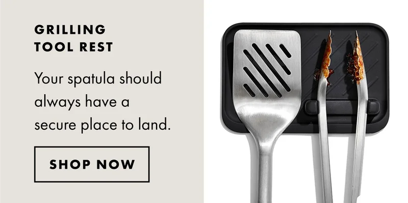 GRILLING TOOL REST. Your spatula should always have a secure place to land. | SHOP NOW