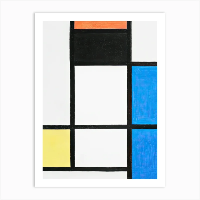 Image of Composition Background, Piet Mondrian Art Print