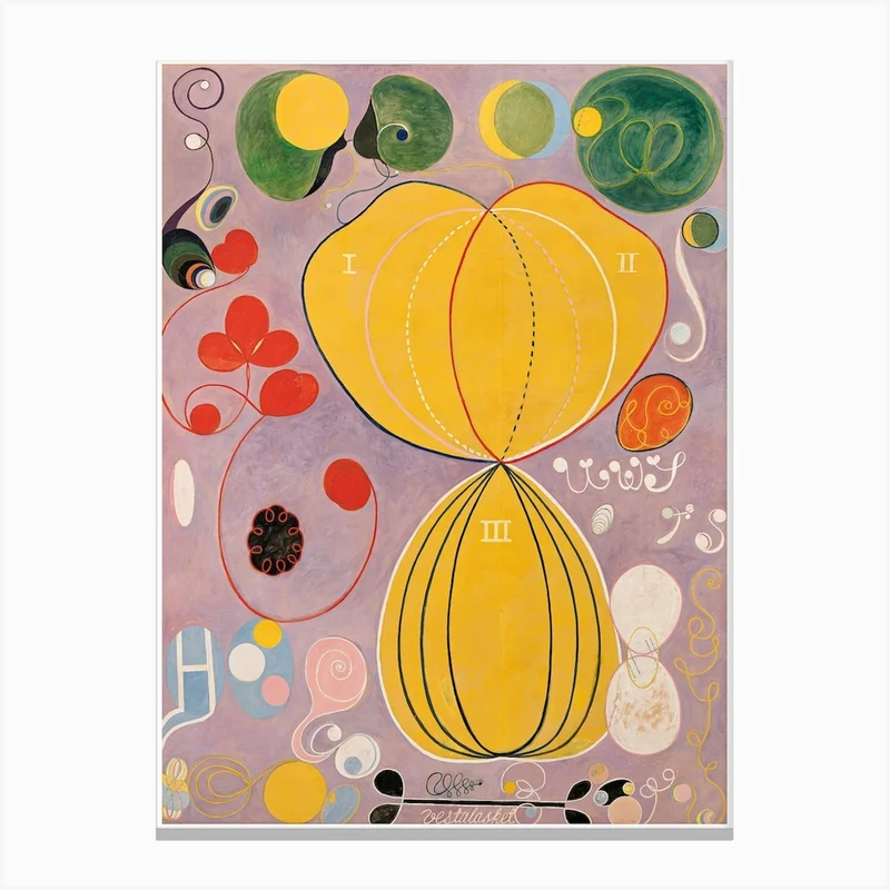 Image of The Ten Largest No 7   Adulthood, Hilma Af Klint Canvas Print