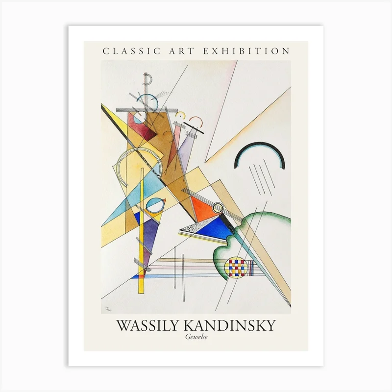 Image of Gewebe, Wassily Kandinsky Poster Art Print