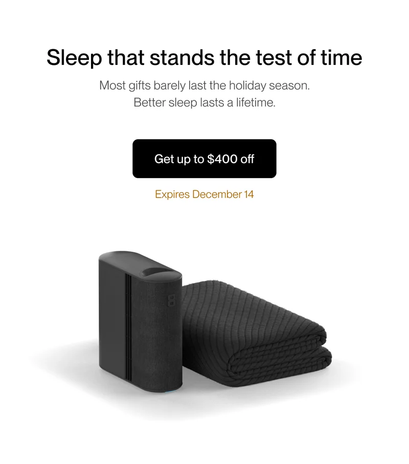 Sleep that stands the test of time | Most gifts barely last the holiday season.  Better sleep lasts a lifetime.
