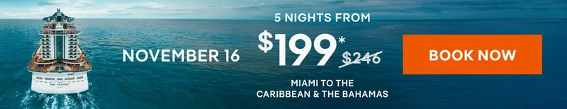 November 16 – 5 Nights from Miami to the Caribbean & The Bahamas – Click to & Book Now