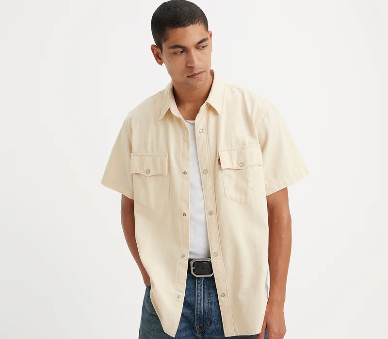SHOP SHORT SLEEVED RELAXED FIT WESTERN SHIRT