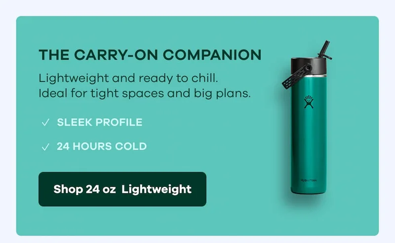 THE CARRY-ON COMPANION. Lightweight and ready to chill. Ideal for tight spaces and big plans. | Shop 24 oz Lightweight
