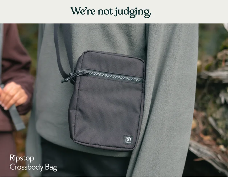We're not judging. Ripstop Crossbody Bag