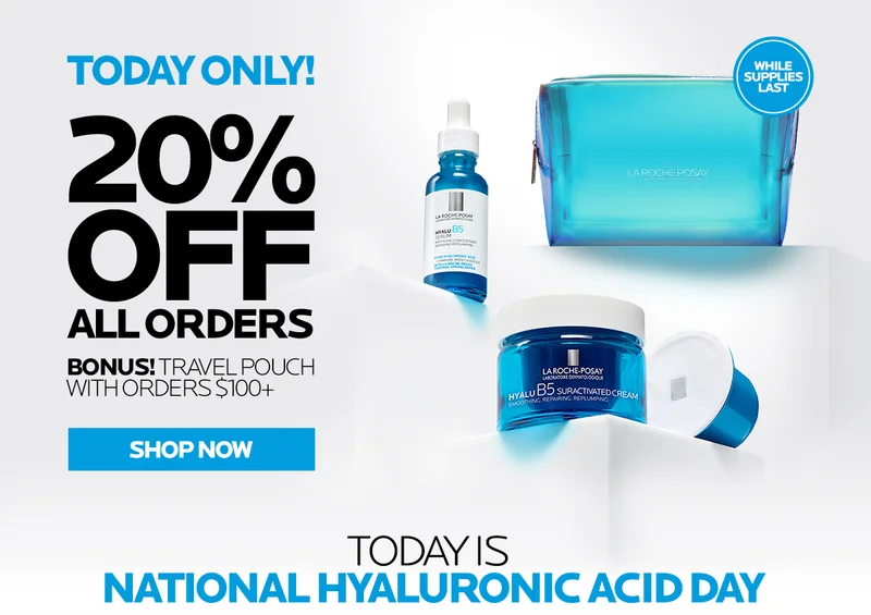 Shop 20% off all orders & a bonus travel pouch with orders $100+