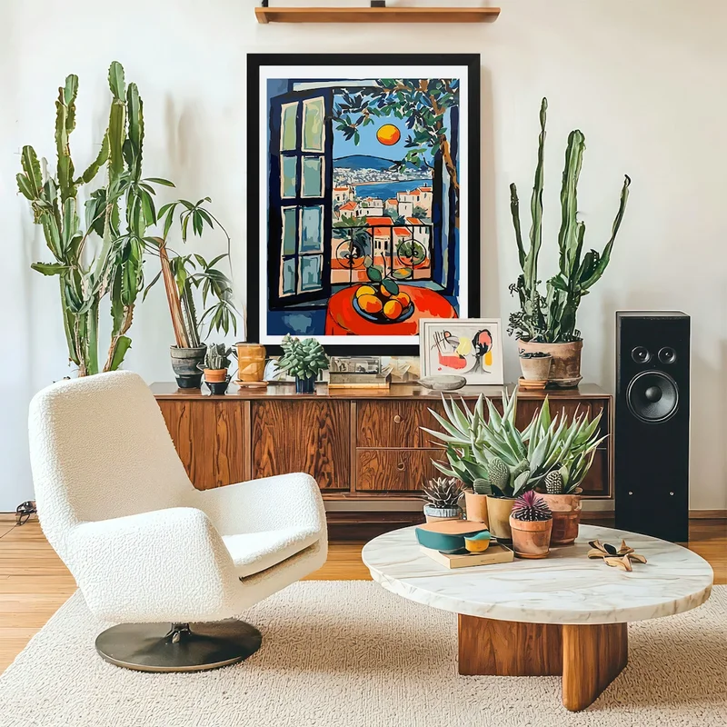 Image of Window Lisbon Portugal In The Style Of Matisse 3 Art Print