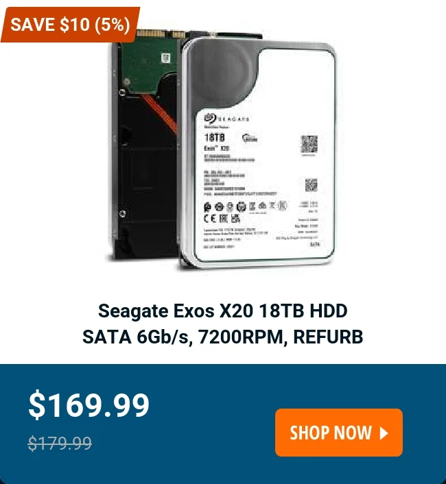 Seagate Exos X20 18TB HDD