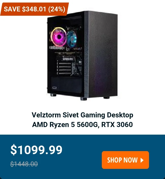 Velztorm Sivet Gaming Desktop