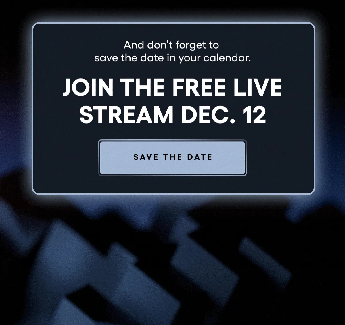 SAVE THE DATE