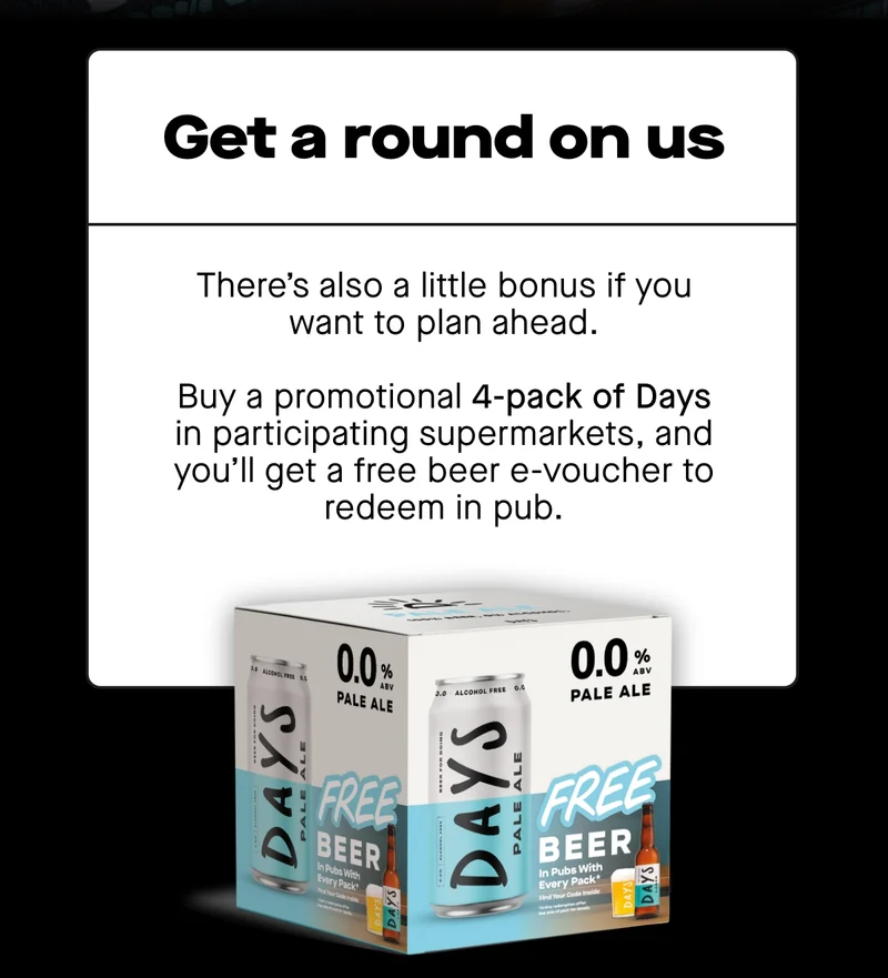 Get a round on us