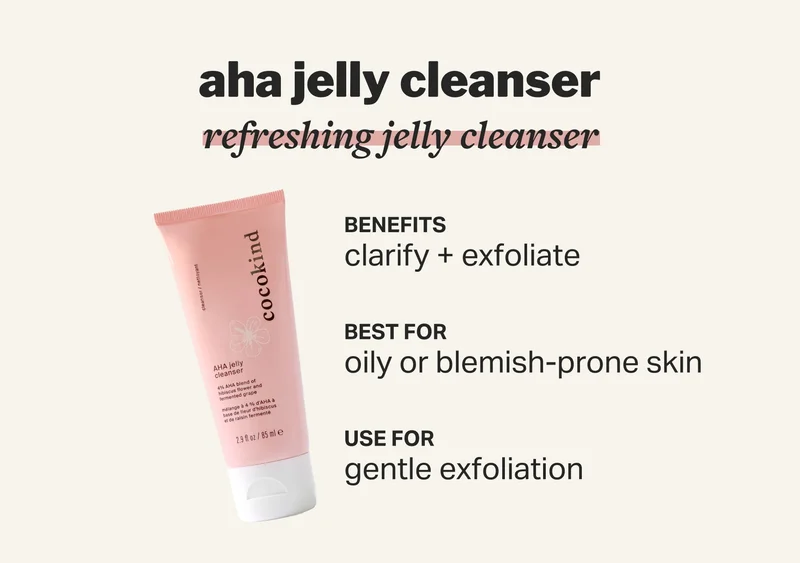 AHA jelly cleanser refreshing jelly cleanser