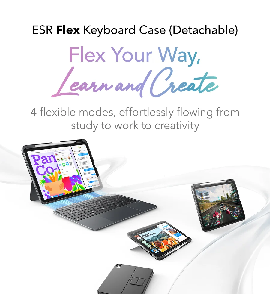 ESR Flex Keyboard Case (Detachable)