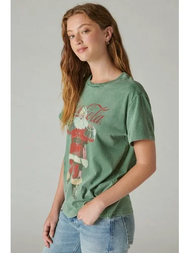 SANTA CLAUS COCA COLA BOYFRIEND TEE