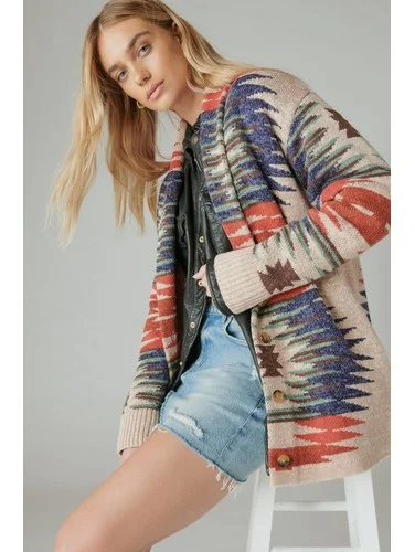 SOUTHWESTERN SWEATER CARDIGAN