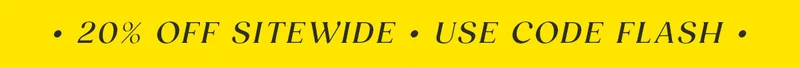 20% Off Sitewide - Use Code FLASH