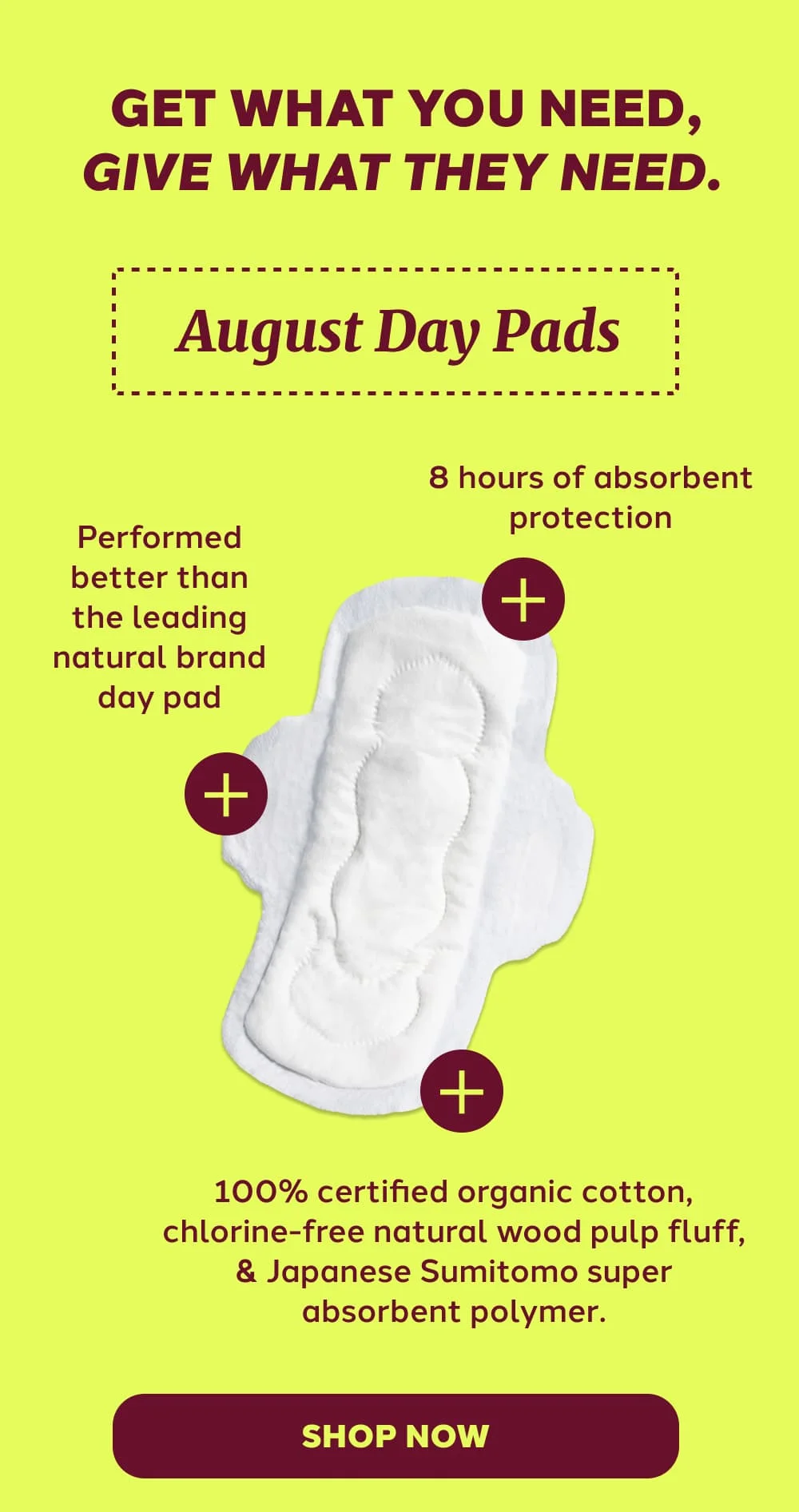 August Day Pads [SHOP NOW]