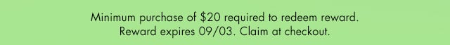 Shop Claim at checkout