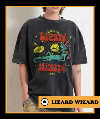Lizard Wizard Wash Tee