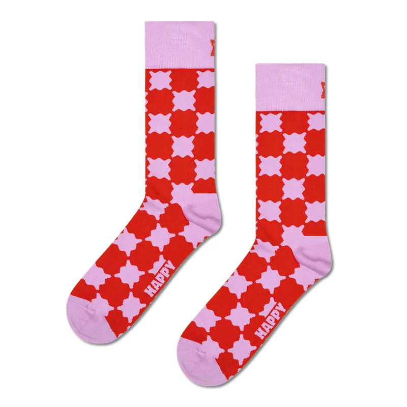Wobbly Check Sock