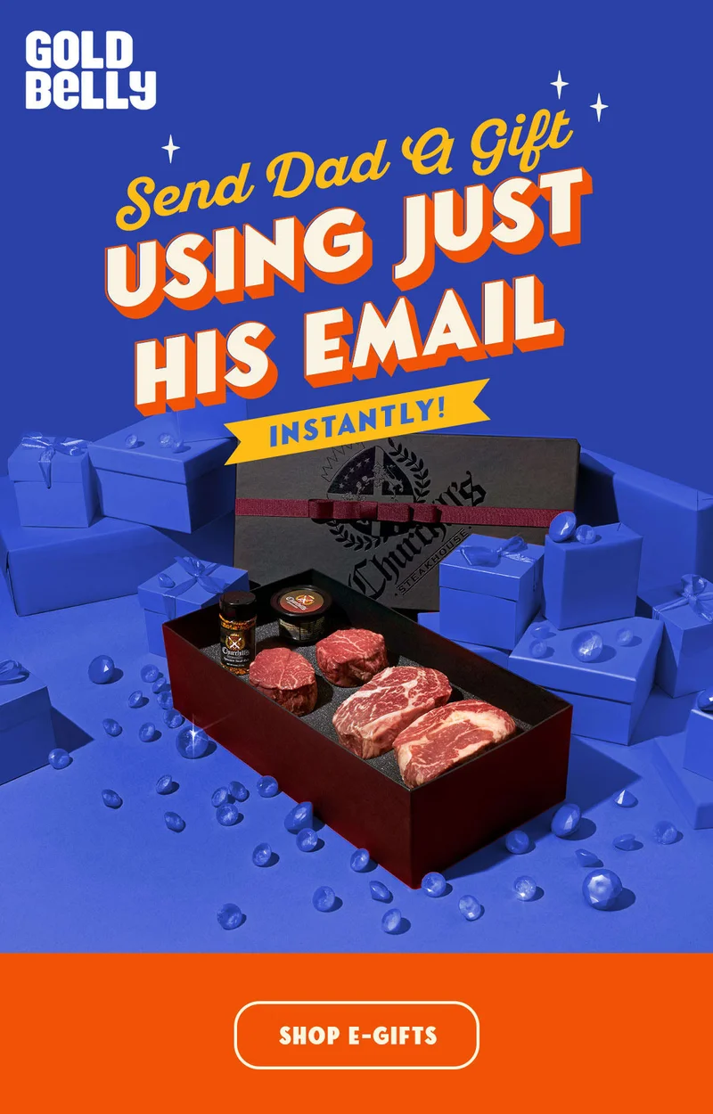 Send Dad a Gift Using Just His Email!