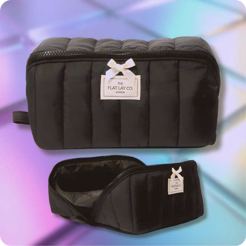 Flat Lay Co marshmallow makeup bag