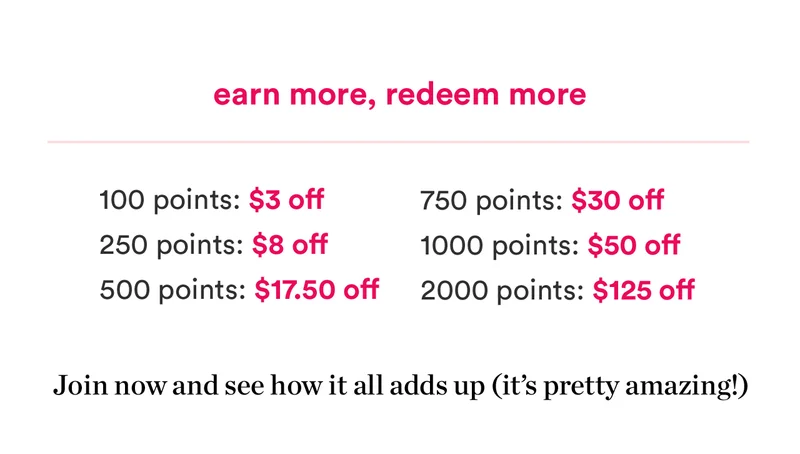 Earn more, redeem more