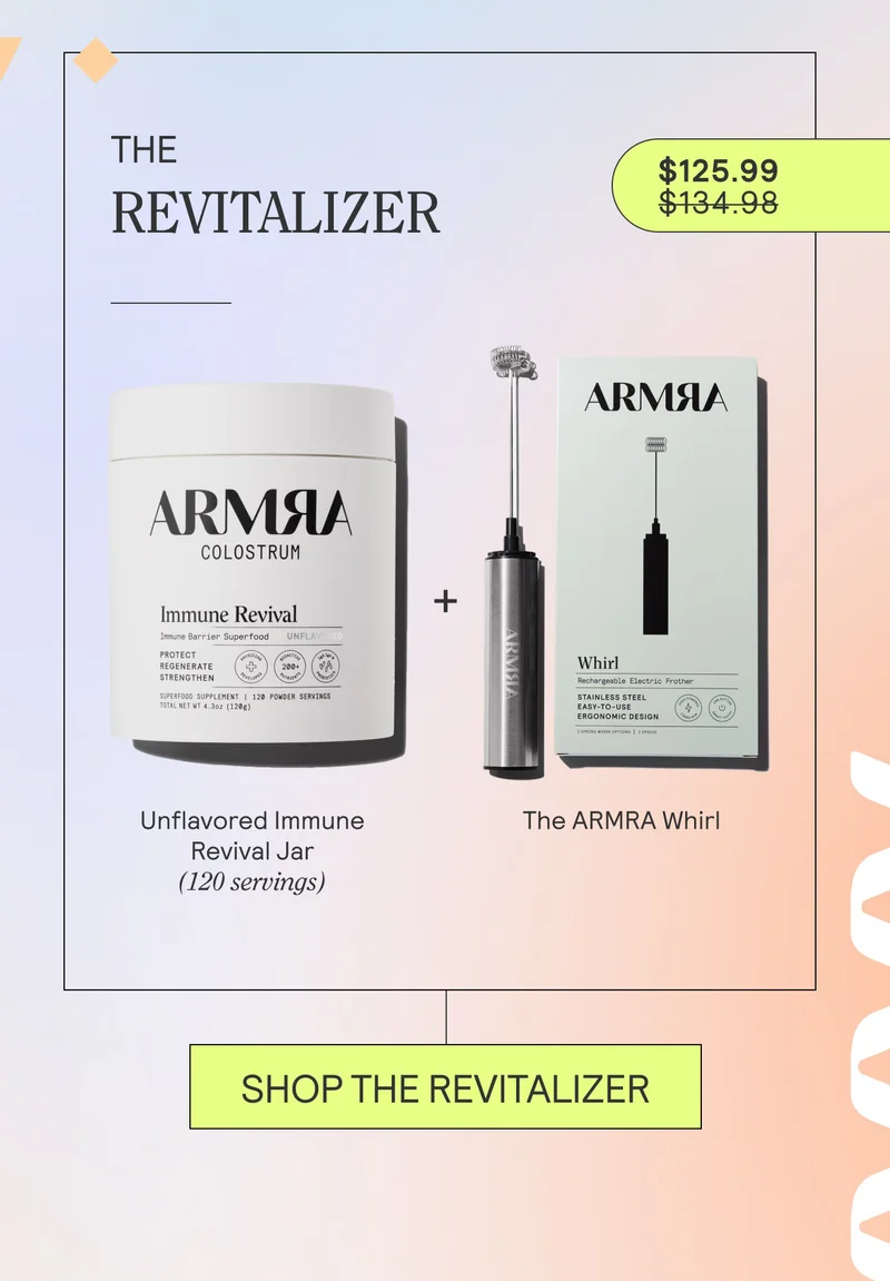 THE REVITALIZER  Unflavored Immune Revival Jar (120 servings) The ARMRA Whirl