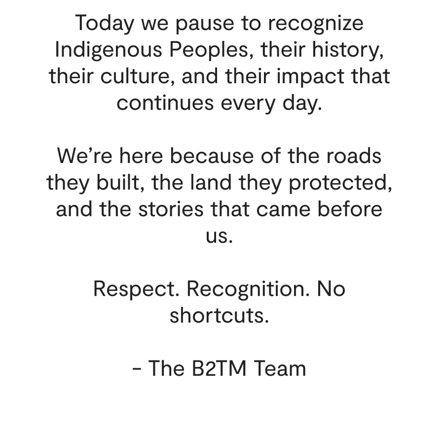 Today we pause to recognize Indigenous Peoples, their history, their culture, and their impact that continued every day.