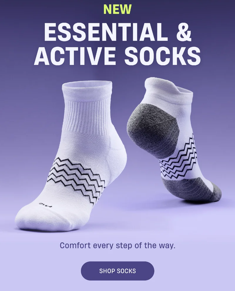 New Essential & Active Socks | Comfort every step of the way. | Shop Socks
