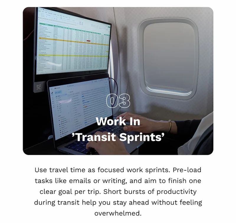 Woek in Transit Sprints