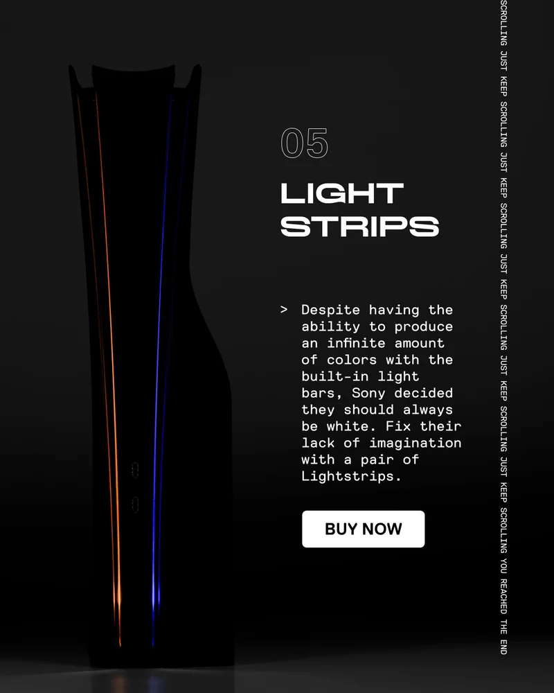 Complete the look with Lightstrips.