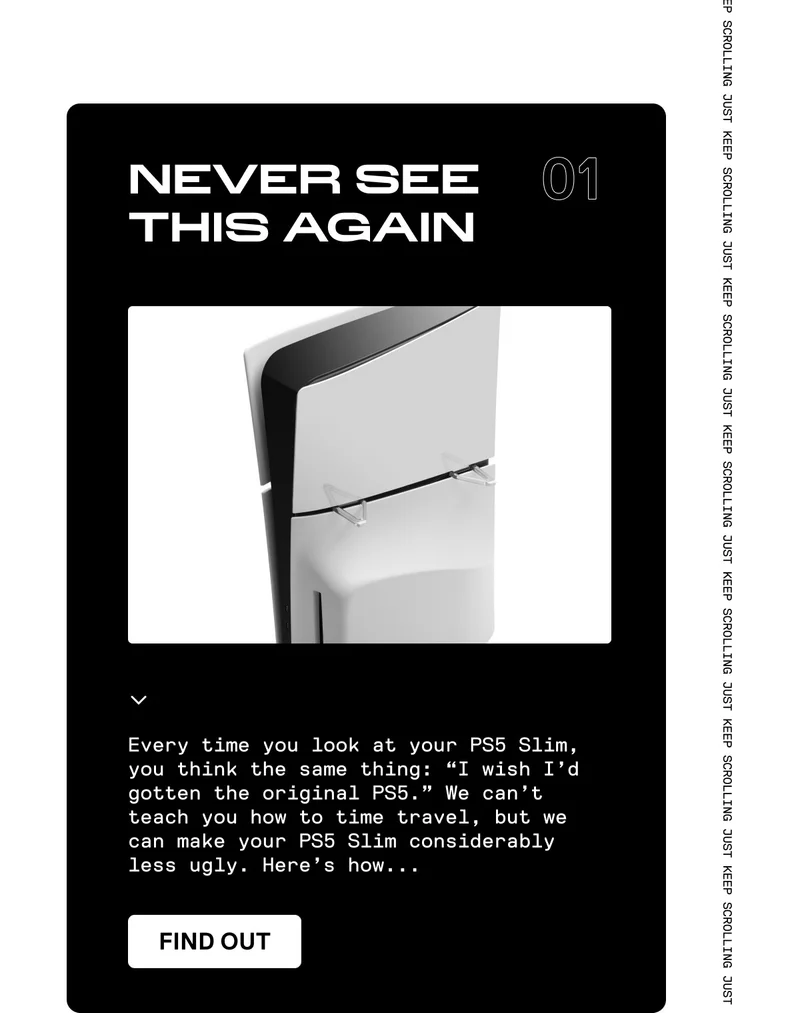 Every time you look at your PS5 Slim, you think "I wish I'd gotten the original PS5."