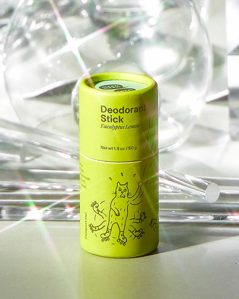 A GREEN DEODORANT TUBE