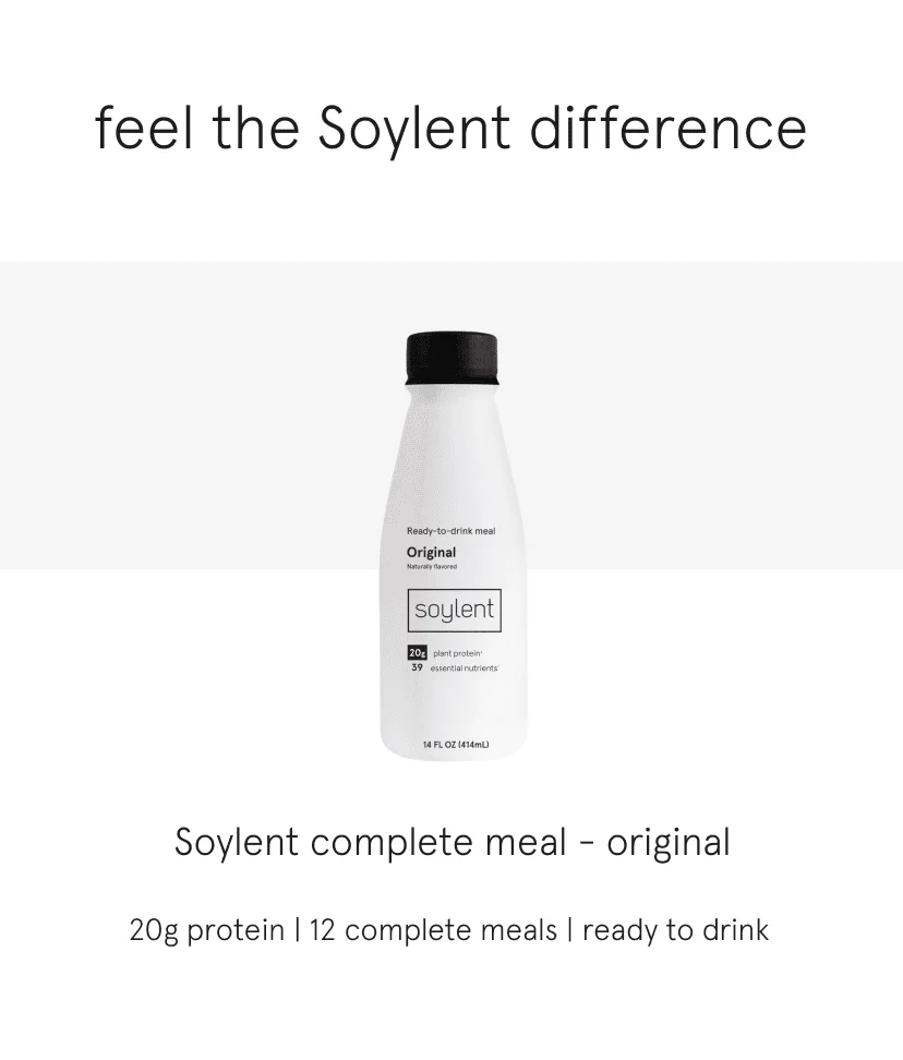 feel the soylent difference