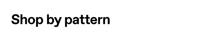 Shop by pattern