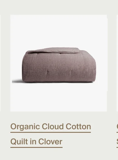 Organic Cloud Cotton Quilt in Clover