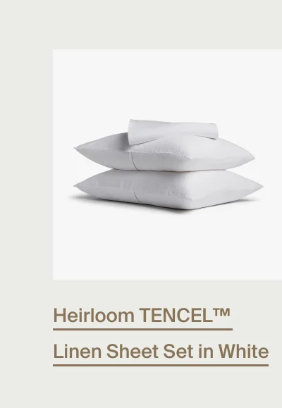 Heirloom TENCEL Linen Sheet Set in White
