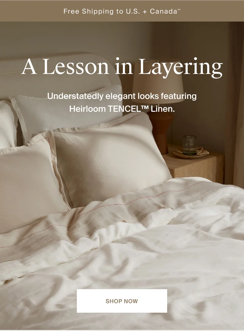 Heirloom TENCEL™ Linen Bedding | SHOP NOW