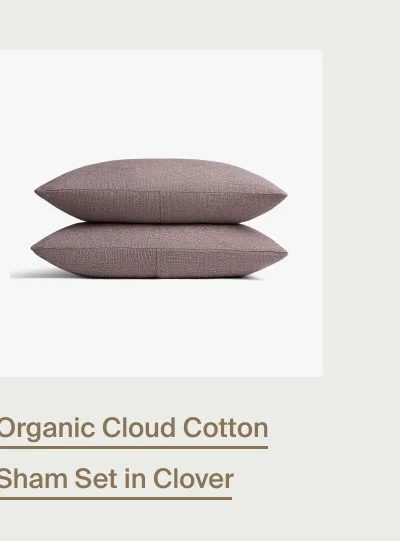 Organic Cloud Cotton Sham Set in Clover