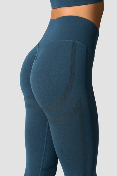 Image of Rush Seamless Tights Dusty Steel Blue Melange