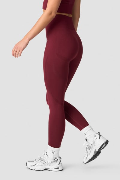 Image of Divine Seamless Tights Wmn Burgundy