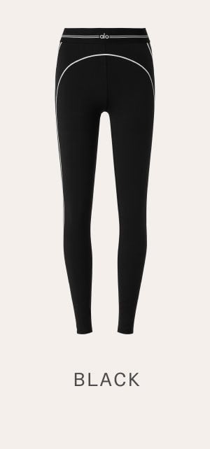 Airbrush High-Waist Heart Throb Legging - Black