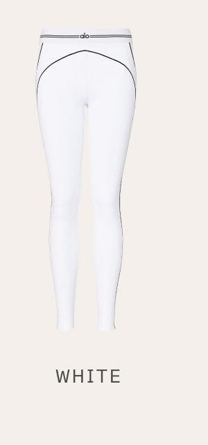 Airbrush High-Waist Heart Throb Legging - White