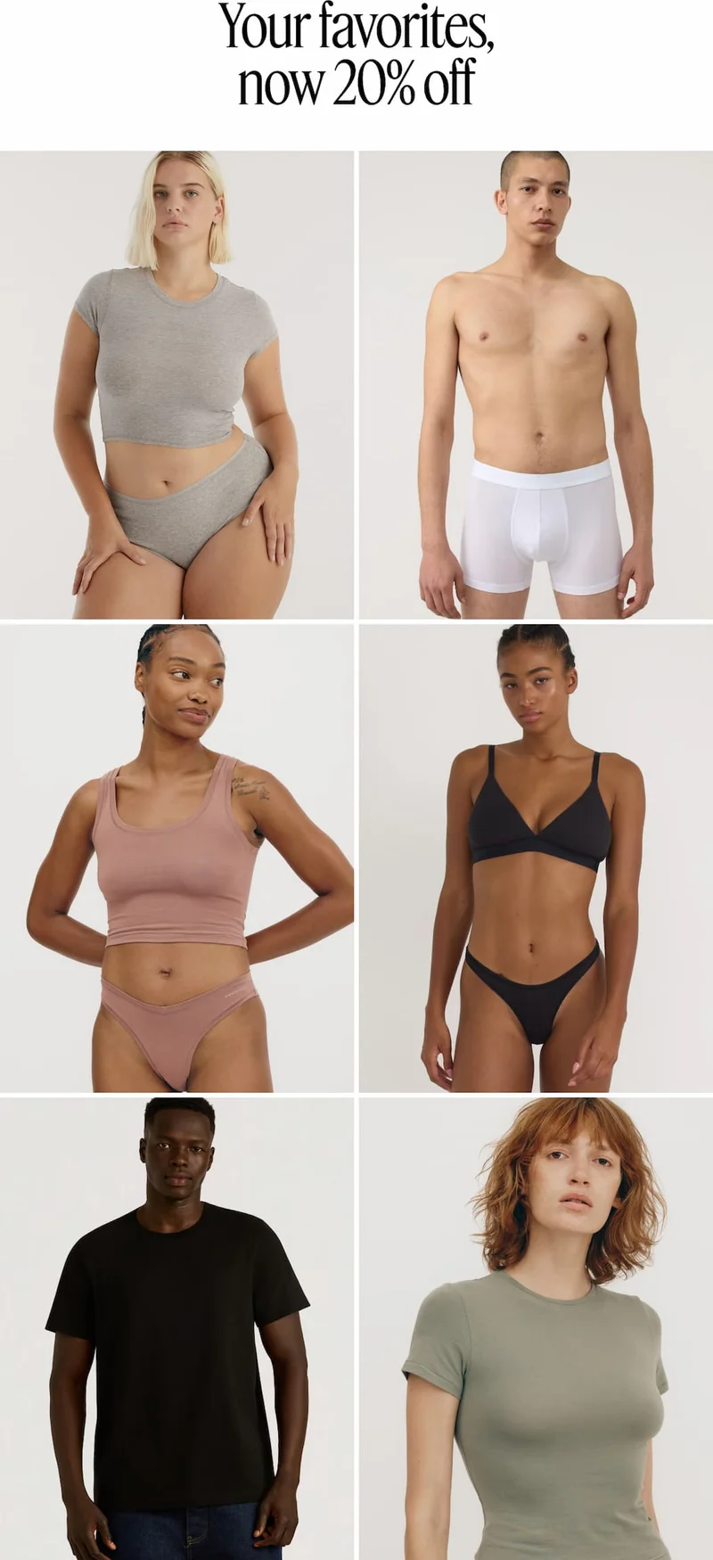 Your favorites, now 20% off