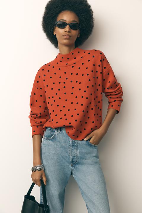 The Carys Mock-Neck Sweater by Maeve