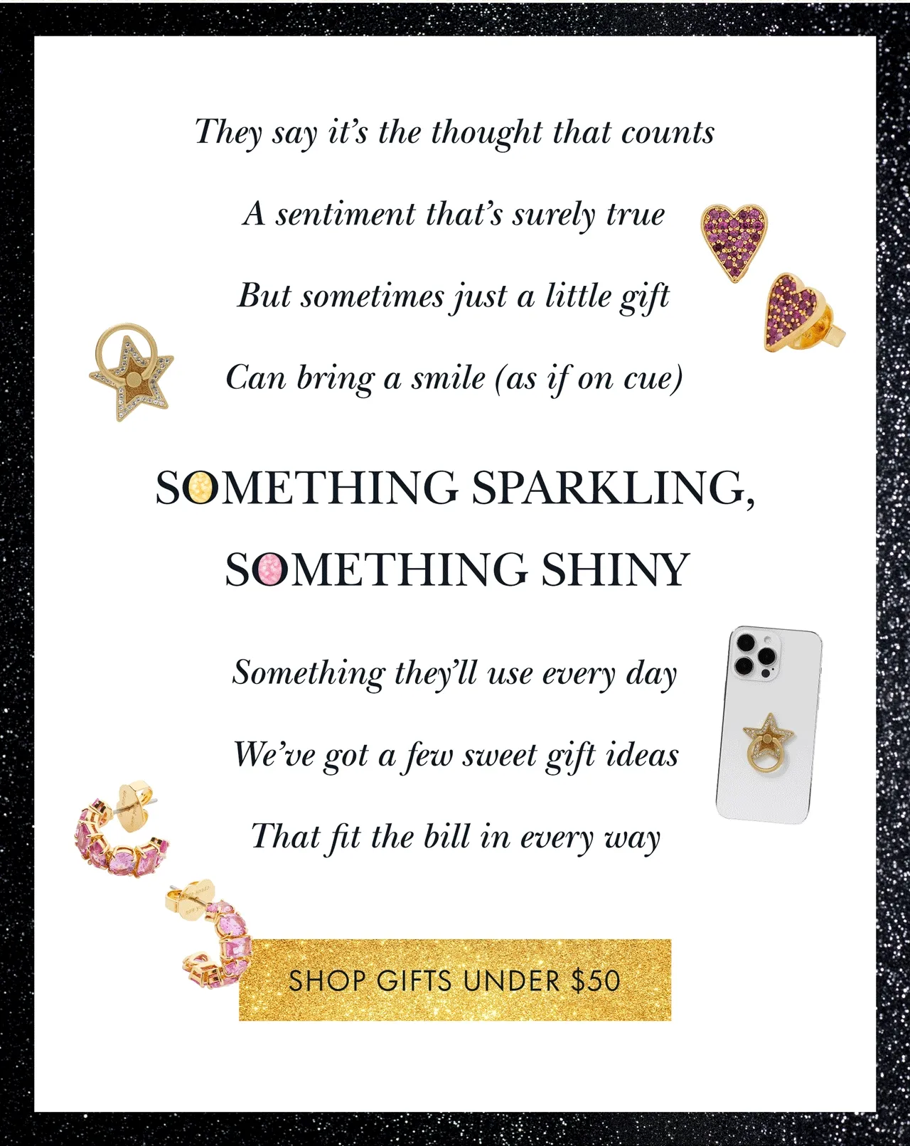 SHOP GIFTS UNDER $50