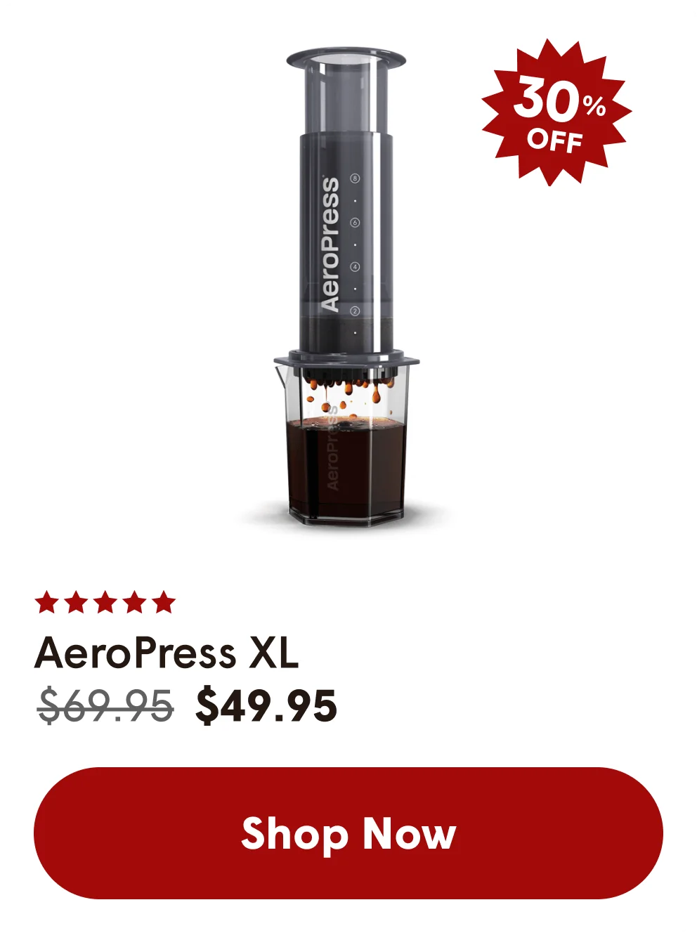 AeroPress XL 30% OFF