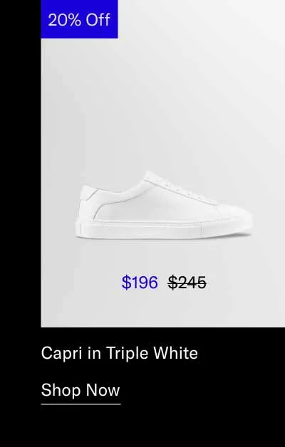 Capri in Triple White. Shop Now