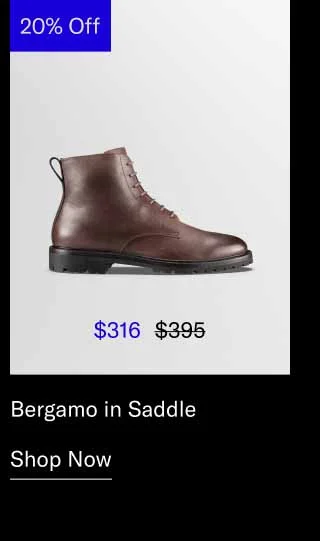 Bergamo in Saddle. Shop Now